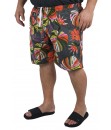 Short Estampado Tactel Elastano P M G GG Bermuda Cinza